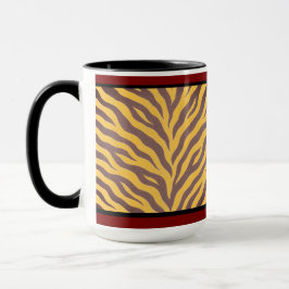 15 OZ. KOFFIE MOK - "ZULU PRINT"