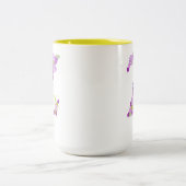 15 oz Lavande Purple Mug de café monogramme (Centre)
