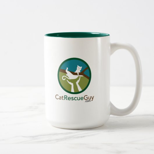 15 oz logo voor en achter tweekleurige koffiemok (Rechts)