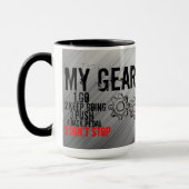 15 oz Mok, "MIJN VISTUIG" Mok (Links)