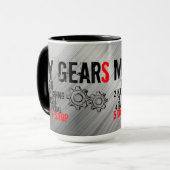 15 oz Mok, "MIJN VISTUIG" Mok (Voorkant links)