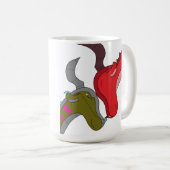 15 oz Mug de café pour maman et bébé Dragon (Devant droit)