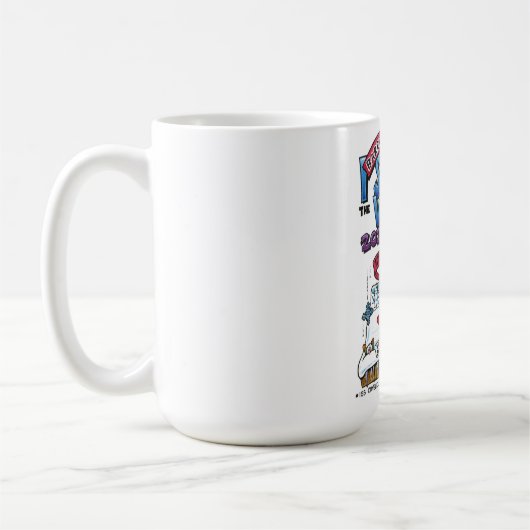 15 oz Mug : J'ai à peine survécu à l'hiver 2022-23 (Gauche)