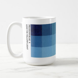 15 oz Pruisisch Blauw x Lood Tin Geel Licht Mok