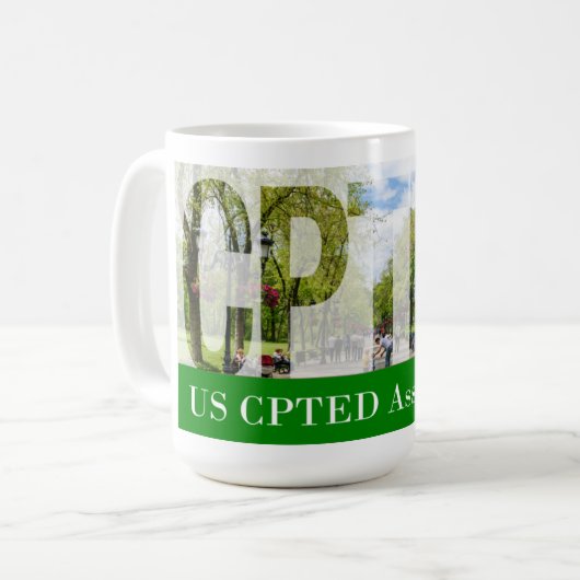 15 oz US CPTED Association Coffee Mug Park (Devant gauche)