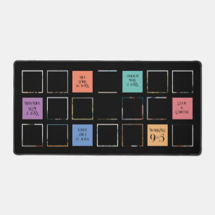 15 Photo, 6 Color Block sur Black