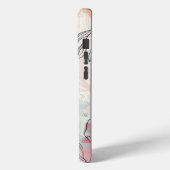 15 Pro Aquarelle rose Fleurs coque iphone (Verso / Gauche)