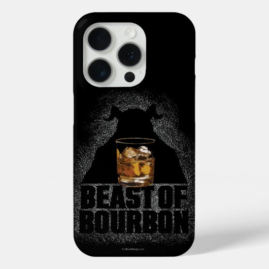 15 Pro Bête Du coque iphone Coque-Mate De Bourbon (Verso)