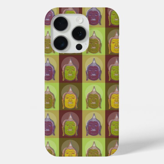 15 Pro Bouddha Oriental Zen moderne Pop Art coque iphone (Verso)