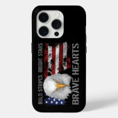 15 Pro Brave American Hearts Coque-Mate coque iphone (Verso)