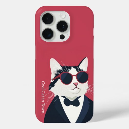 15 Pro Chat cool en Ville iPhone / coque ipad (Verso)