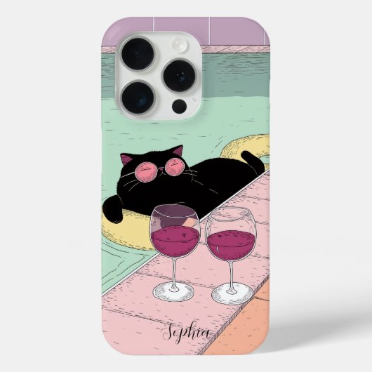 15 Pro Cool Chat par la piscine iPhone / coque ipad (Verso)
