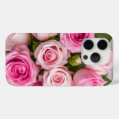 15 Pro Coque iphone de fleurs Roses romantiques (Verso (horizontal))
