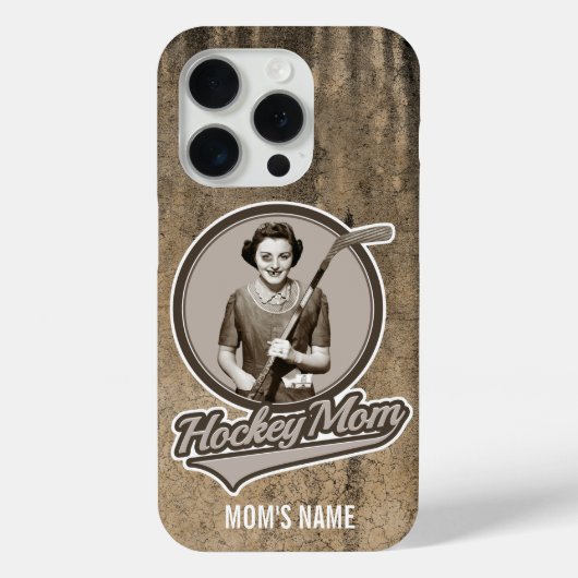 15 Pro Coque iphone de la mère de hockey (Verso)