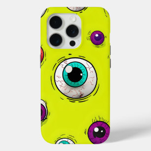 15 Pro coque iphone Motif Eyeball éffrayant et amusant