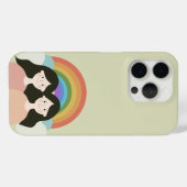 15 Pro Coque iphone Rainbow Twins de charme (Verso (horizontal))