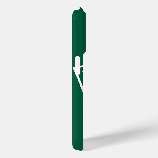 15 Pro Coque minimal initial vert moderne - coque iphone (Verso / Droite)