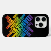 15 Pro Danse typographique (spectre) iPhone 5 coque (Verso (horizontal))