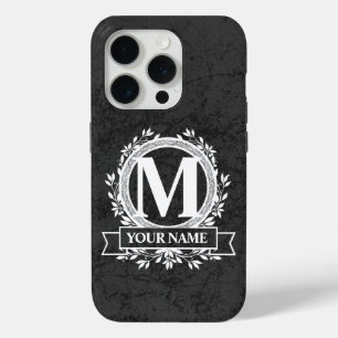 15 Pro Floral Monogramme Design Coque-Mate coque iphone