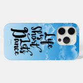 15 Pro La vie est courte Dansons Coque-Mate coque iphone (Verso (horizontal))