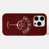 15 Pro Le Vin Est La Réponse Coque-Mate coque iphone (Verso (horizontal))