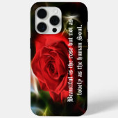 15 Pro Max Beau Red Rose iPhone / coque ipad (Verso)