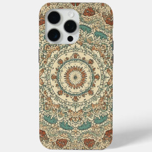 15 Pro Max Boho Floral Mandala Watercolor coque iphone