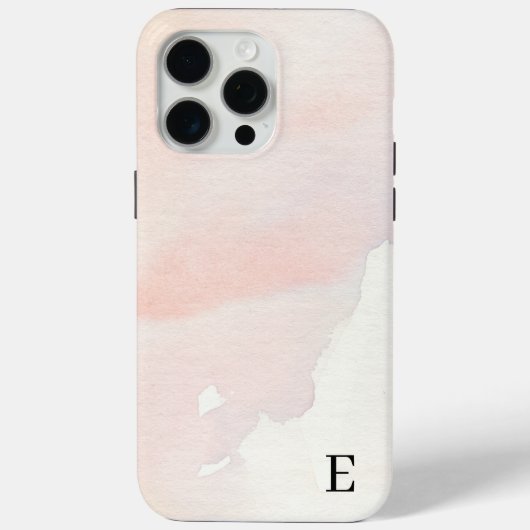 15 Pro Max Coque iphone Aquarelle Soft Blush Elegant (Verso)