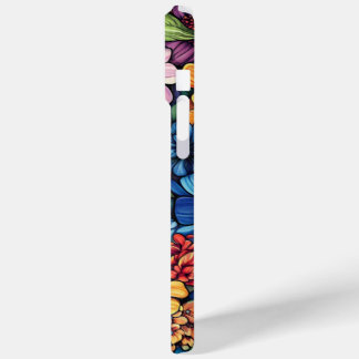 15 Pro Max Coque iphone de bouquet floral vibrant
