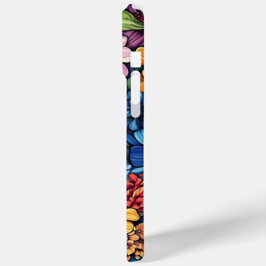15 Pro Max Coque iphone de bouquet floral vibrant (Verso / Gauche)