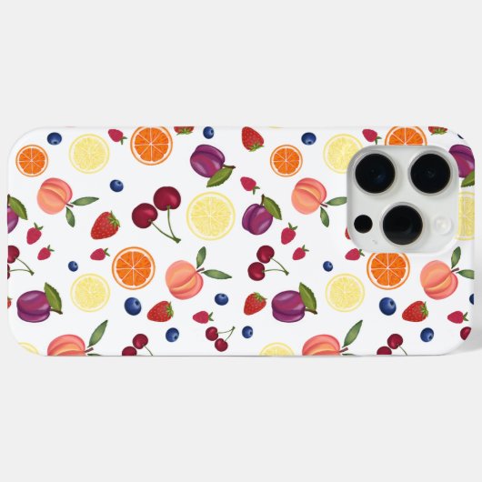 15 Pro Max Coque iphone de fruits d'aquarelle (Verso (horizontal))