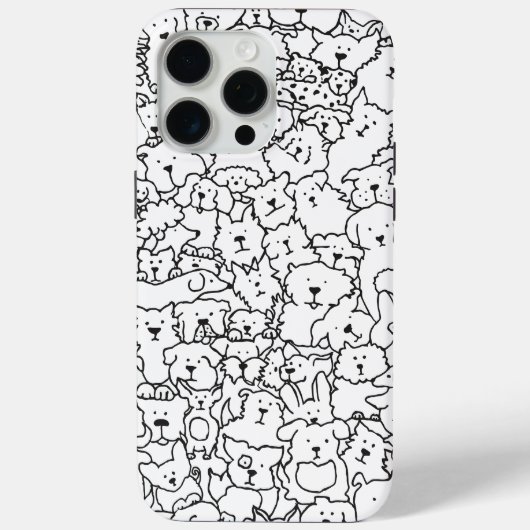 15 Pro Max Coque iphone Doodle Dog (Verso)