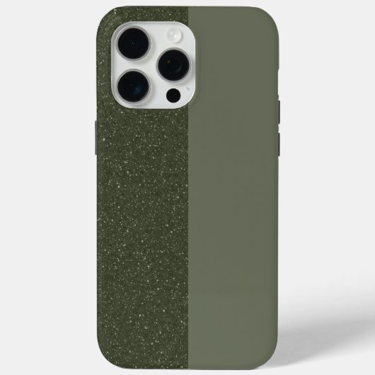 15 Pro Max Coque iphone double tonus vert mousse personnalisé (Verso)