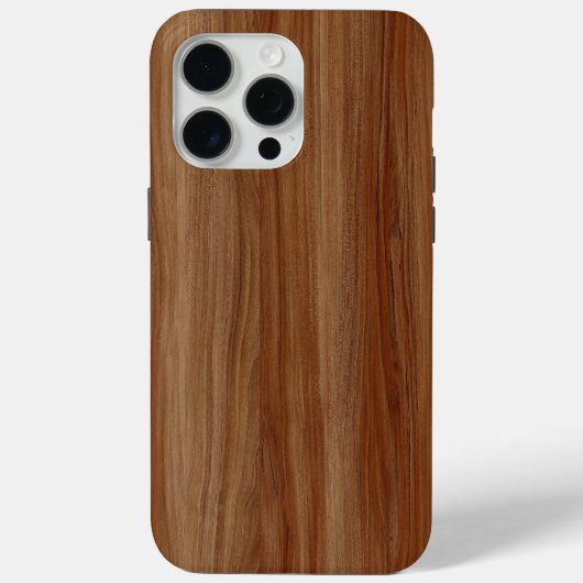 15 Pro Max Coque iphone en bois rustique - Style nature (Verso)