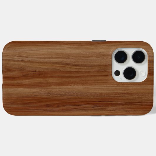 15 Pro Max Coque iphone en bois rustique - Style nature (Verso (horizontal))