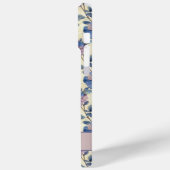 15 Pro Max Coque iPhone Fleurs Bleues et Roses (Verso / Gauche)