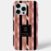 15 Pro Max Coque iPhone Or Rose Moderne Couleurs Luxueuses Te (Verso)