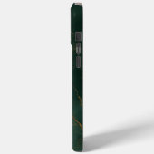 15 Pro Max Élégant coque iPhone / iPad en marbre bleu (Verso / Gauche)