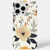 15 Pro Max Élégante coque iphone de fleurs et feuilles botani (Verso)