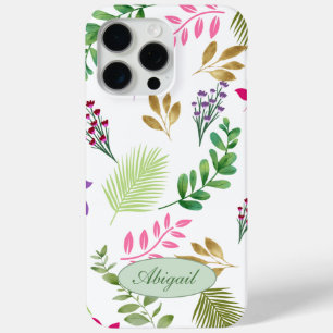 15 Pro Max Eucalyptus Aquarelle Botanique iPhone / coque ipad