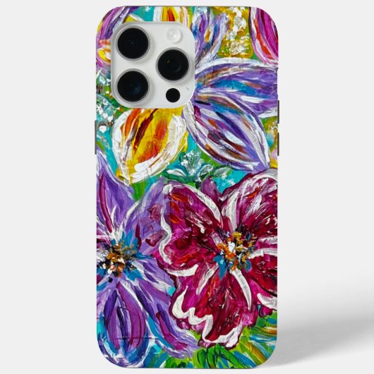 15 Pro Max Floral coque iphone (Verso)