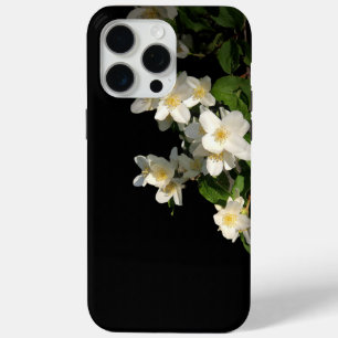 15 Pro Max Floral noir coque iphone dur