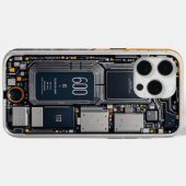 15 Pro Max Inside iPhone Component Coque - Futuristic Tech (Verso (horizontal))