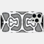 15 Pro Max iPhone / coque ipad, Un design blanc et noir vibra (Verso (horizontal))