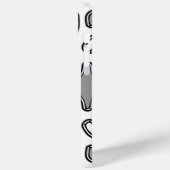 15 Pro Max iPhone / coque ipad, Un design blanc et noir vibra (Verso / Gauche)