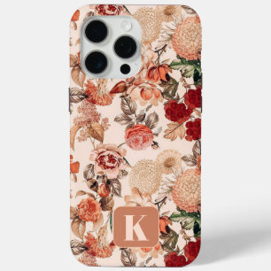 15 Pro Max Monogramme Automne Automne coque iphone Floral