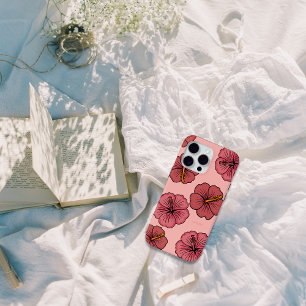 15 Pro Max Motif d'hibiscus tropical coque iphone personnalis