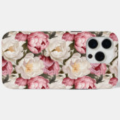 15 Pro Max Peony Blossoms Floral Designer iPhone / coque ipad (Verso (horizontal))