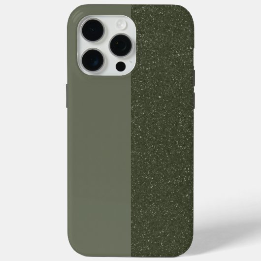 15 Pro Max Personnaliser coque iphone vert à deux tons (Verso)