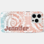 15 Pro Max Tie Dye personnalisable iPhone / coque ipad (Verso (horizontal))